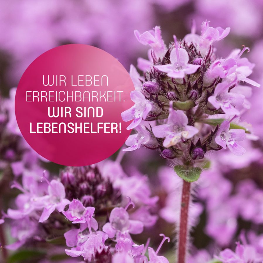 Wir leben Erreichbarkeit. Wir sind Lebenshelfer!