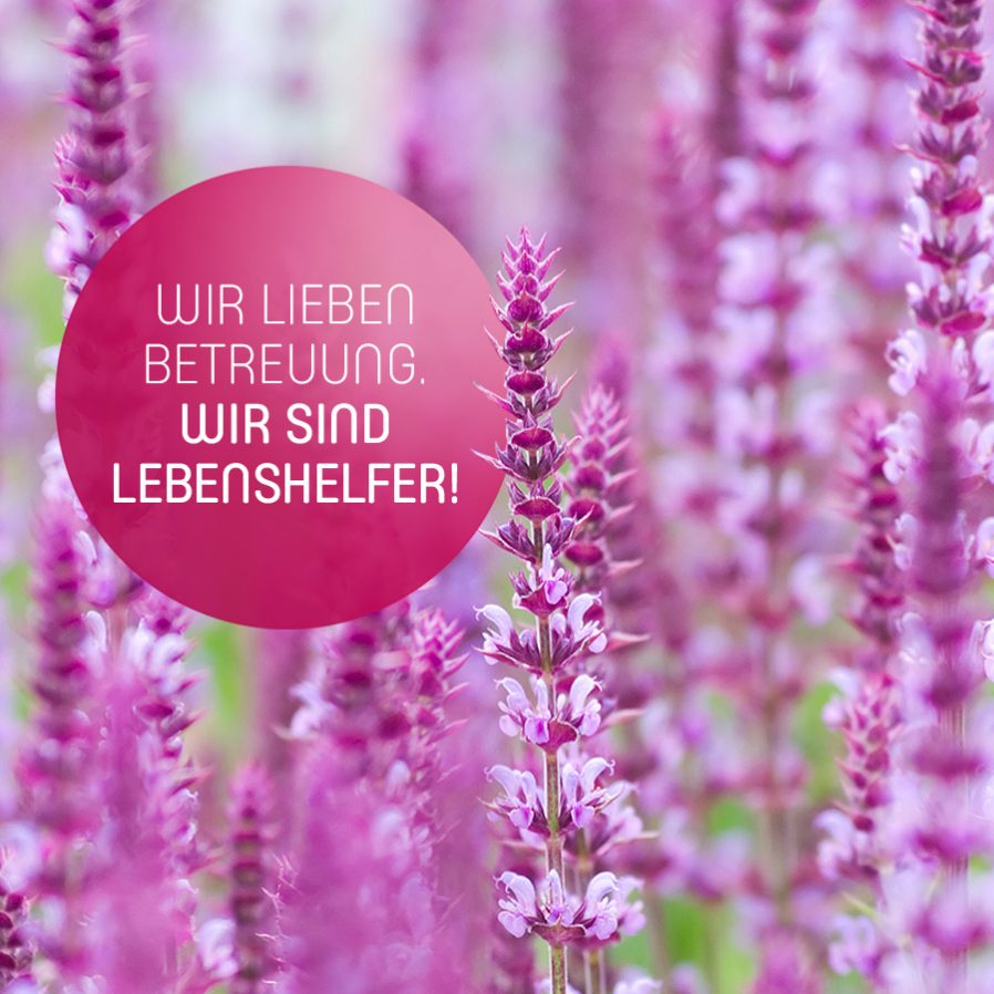 Wir lieben Betreuung. Wir sind Lebenshelfer!