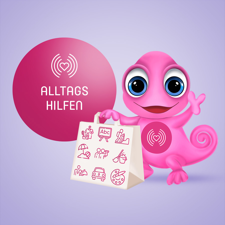 Maskottchen Leon Alltagshilfen