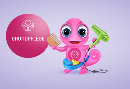 Maskottchen Leon Grundpflege