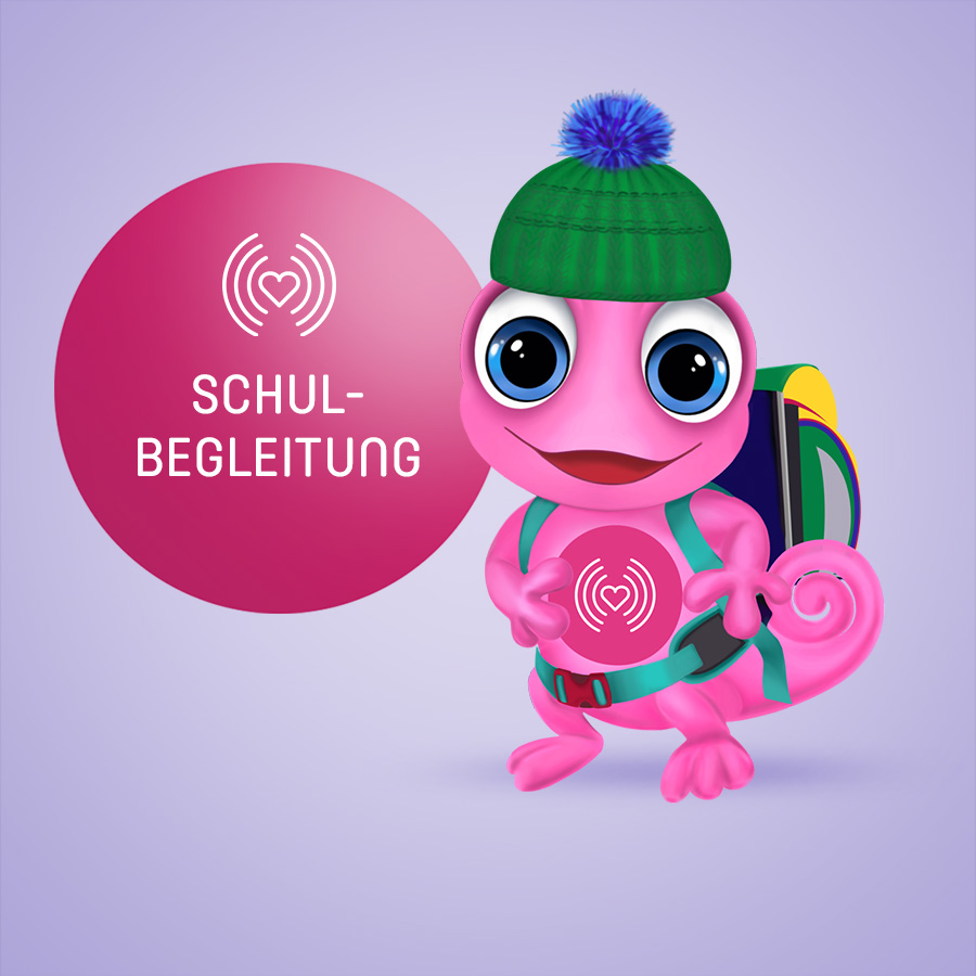 Maskottchen Leon Alltagshilfen Schulbegleitung