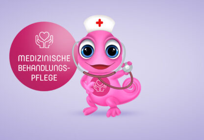 Maskottchen Leon medizinische Behandlungspflege