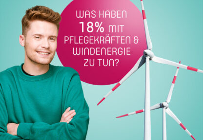 Was haben 18% mit Pflegekräften & Windenergie zu tun?