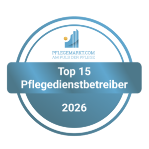 Siegel: aiutanda auf Platz 6 der 15 größten Pflegedienstbetreiber 2026