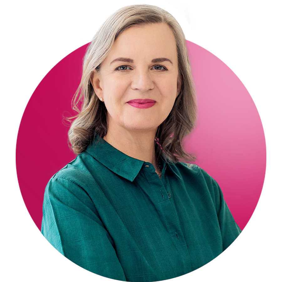 Portrait Dr. Gesa Flüchter in Bubble