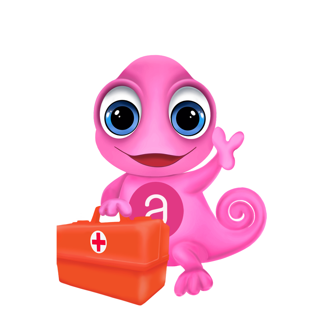 Maskottchen Leon Hilfsmittel