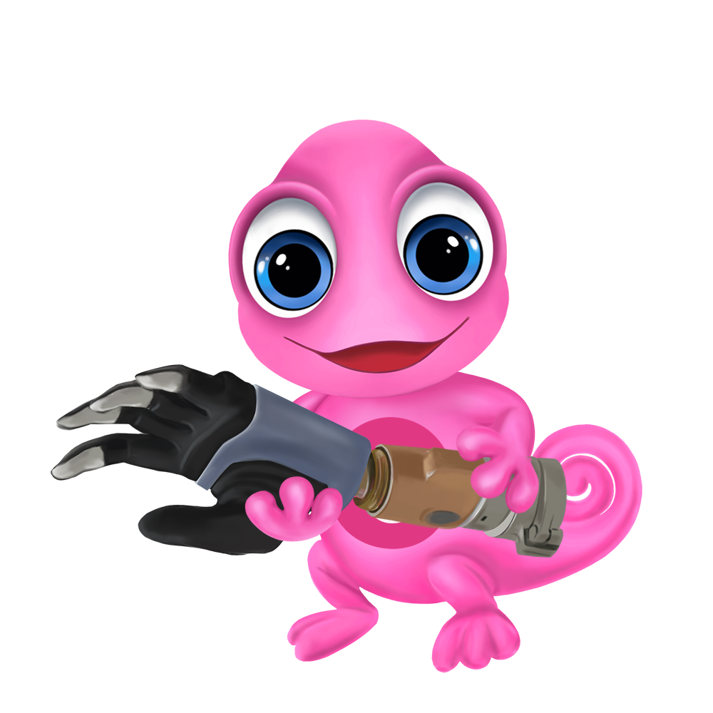 Maskottchen Leon Orthopaedische Hilfsmittel