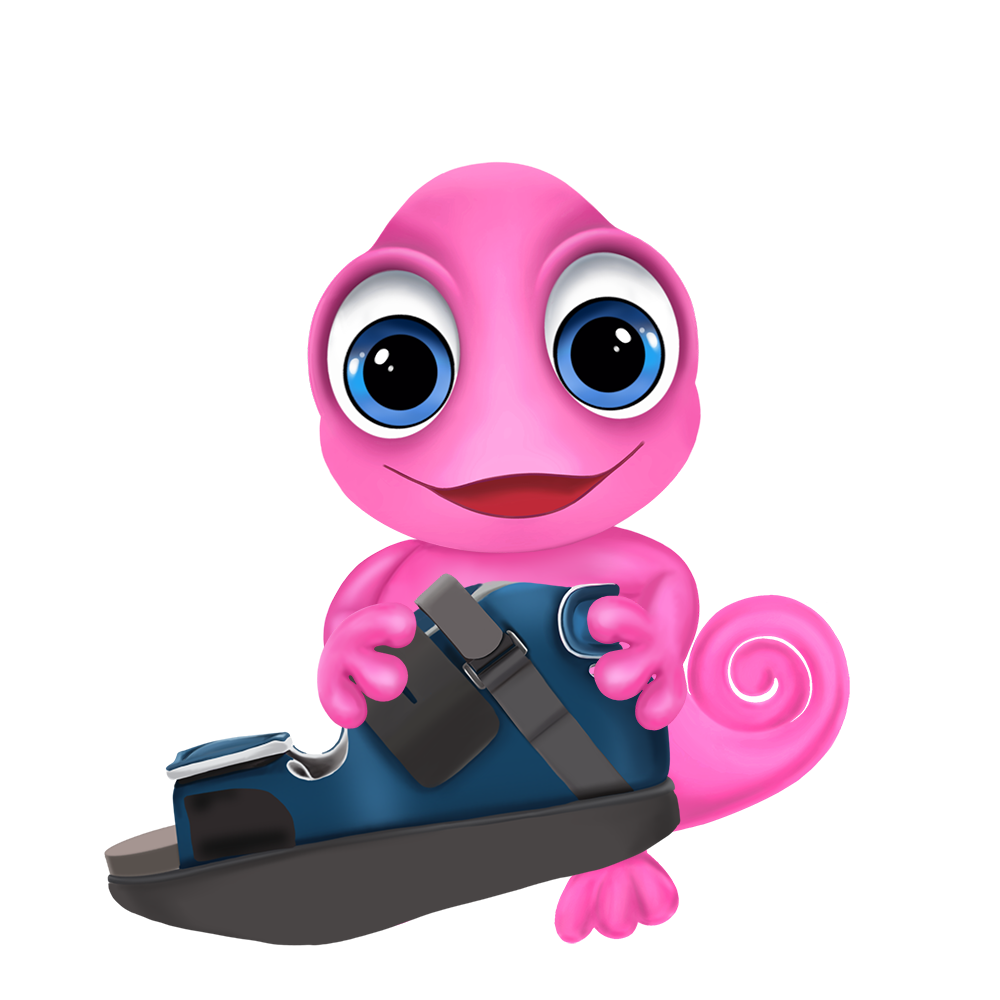 Maskottchen Leon Orthopädieschuhtechnik