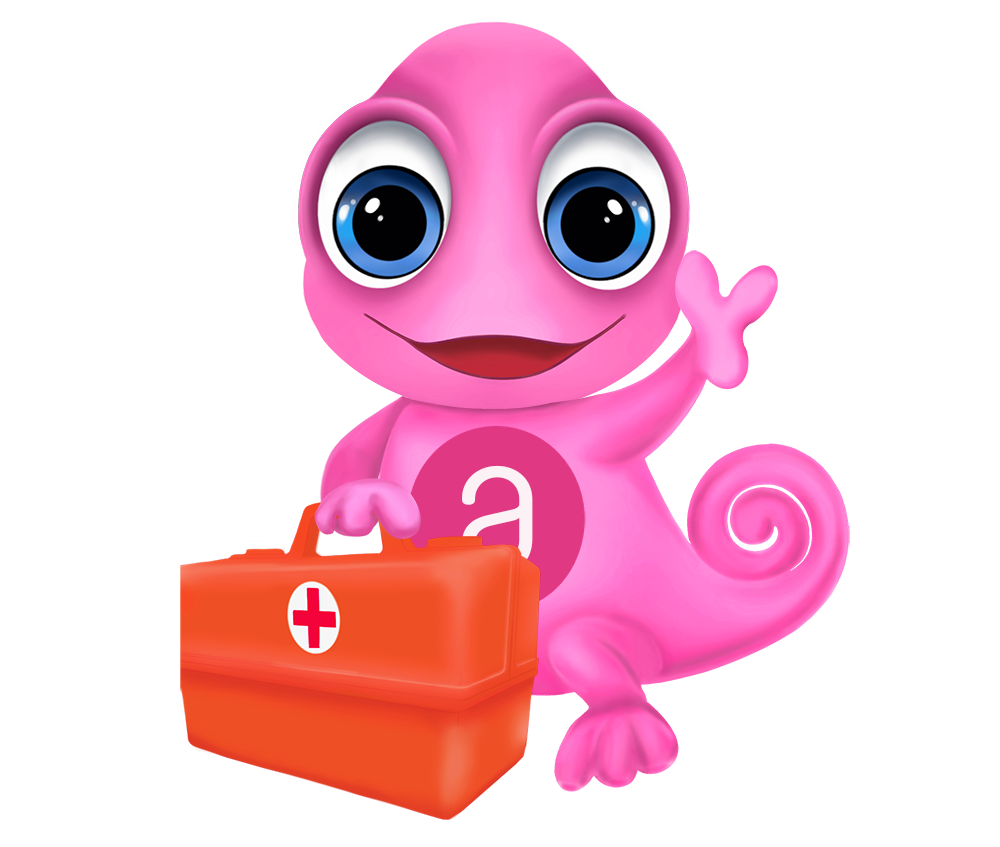 Maskottchen Leon Hilfsmittel