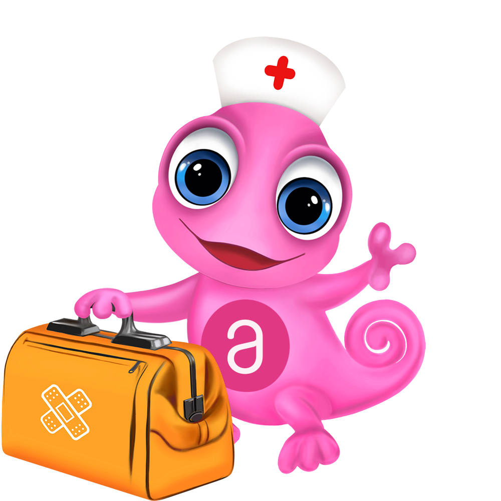 Maskottchen Leon Wundtherapie