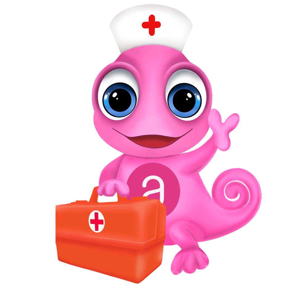 Maskottchen Leon für egal WAS - Therapiemanagement