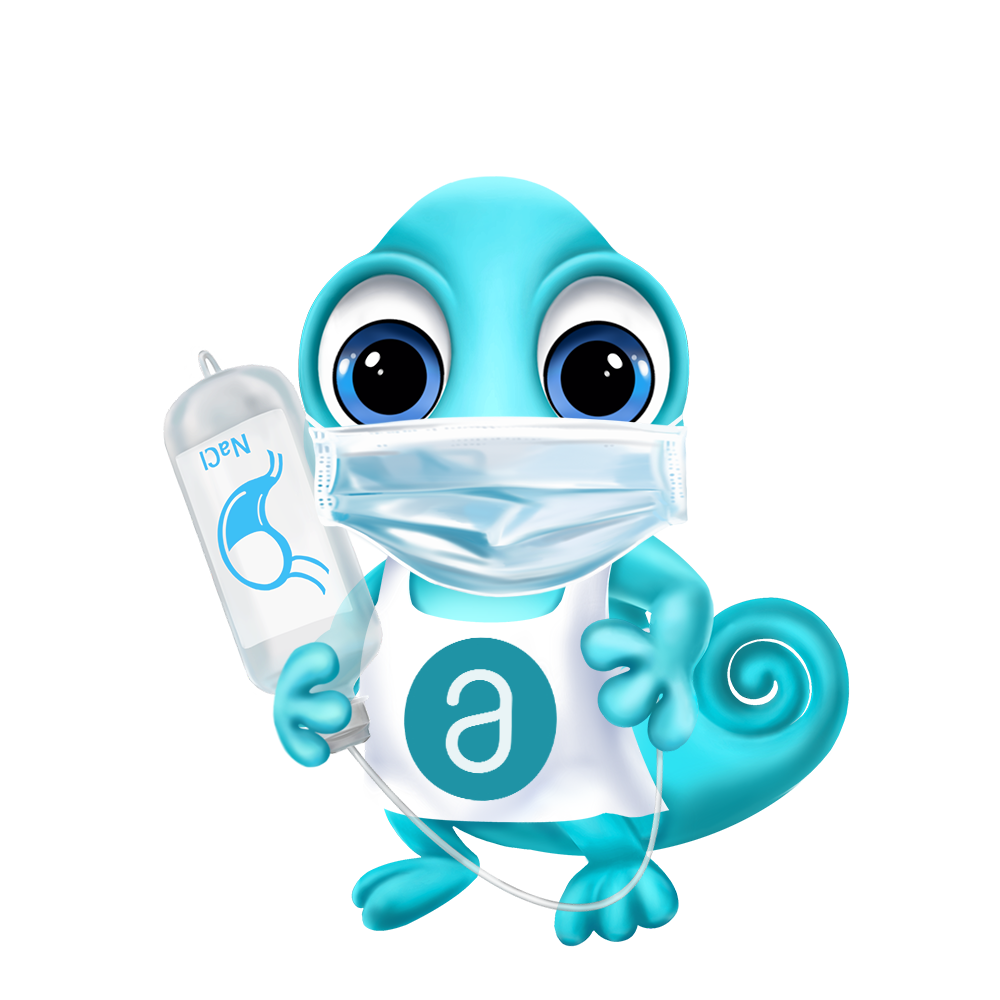 Maskottchen Leon Intensivpflege