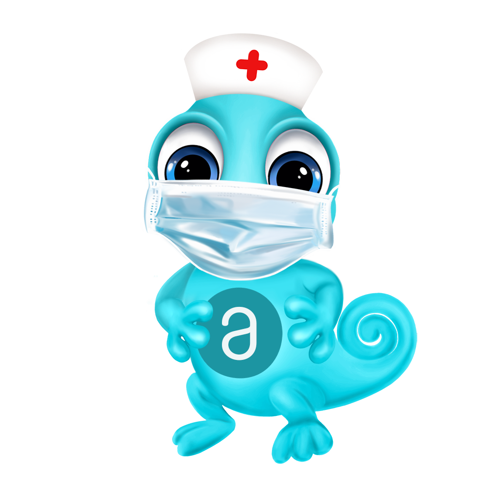 Maskottchen Leon stationäre Pflege