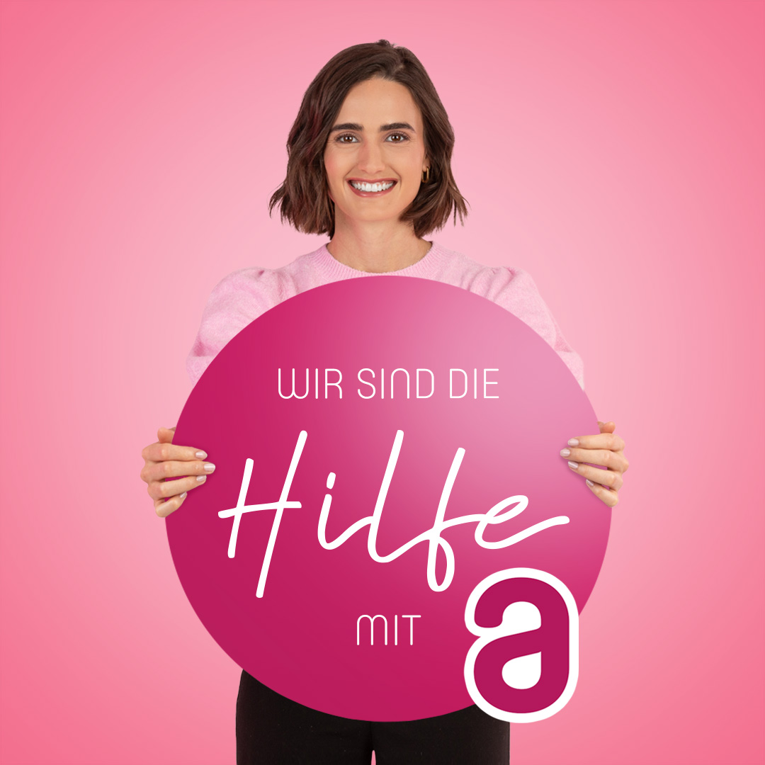 Wir sind die Hilfe mit a