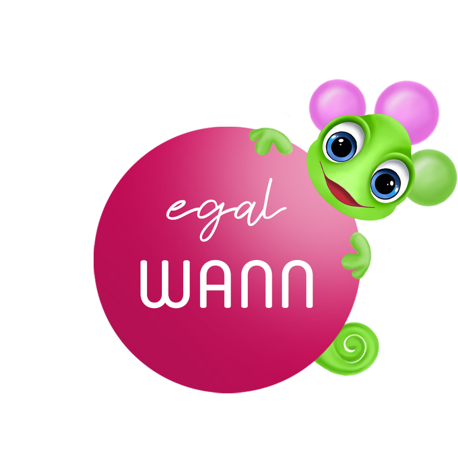 Maskottchen Leon an Bubble - egal WANN