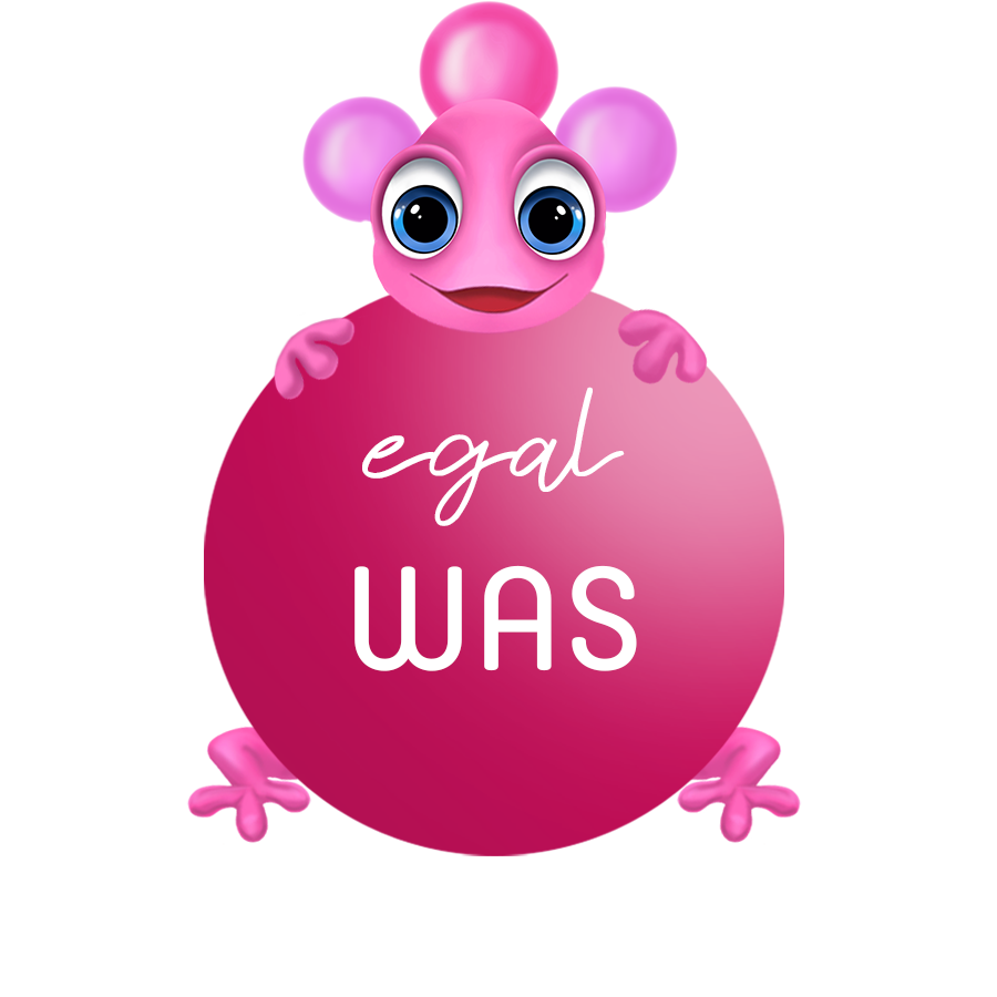 Maskottchen Leon an Bubble - egal WAS