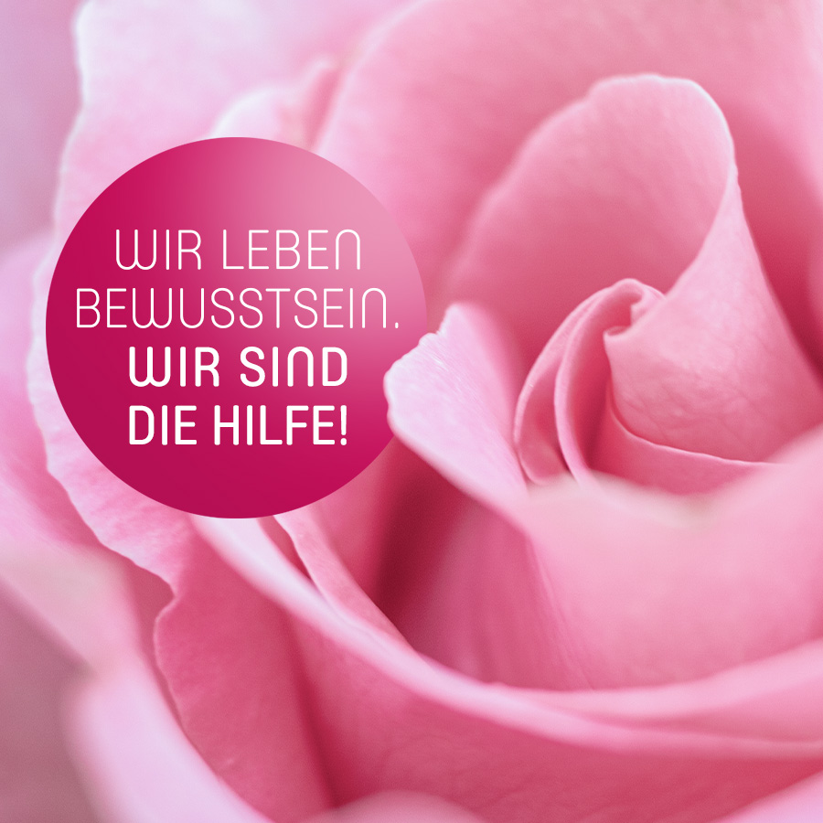 Wir leben Bewusstsein. Wir sind die Hilfe!