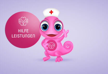 Maskottchen Leon Hilfeleistungen