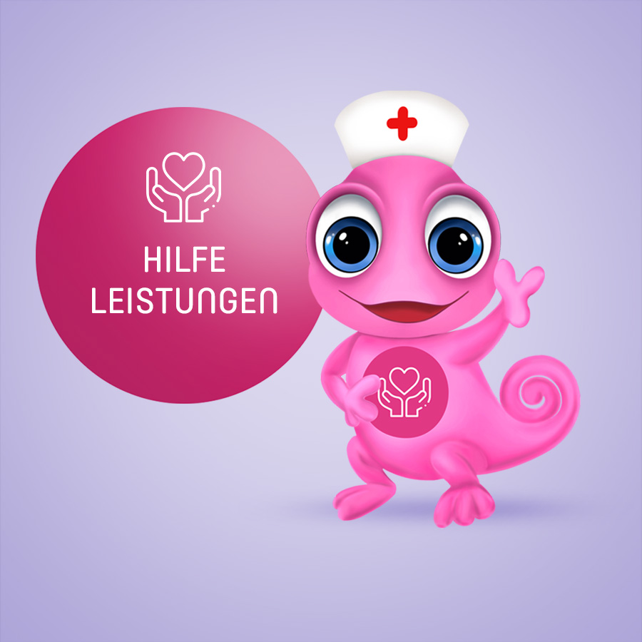 Maskottchen Leon Hilfeleistungen