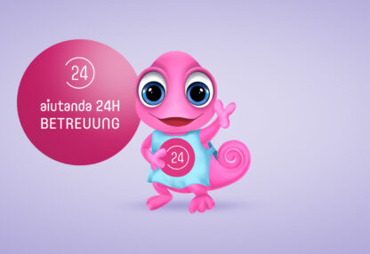 Maskottchen Leon Aiutanda 24h Betreuung