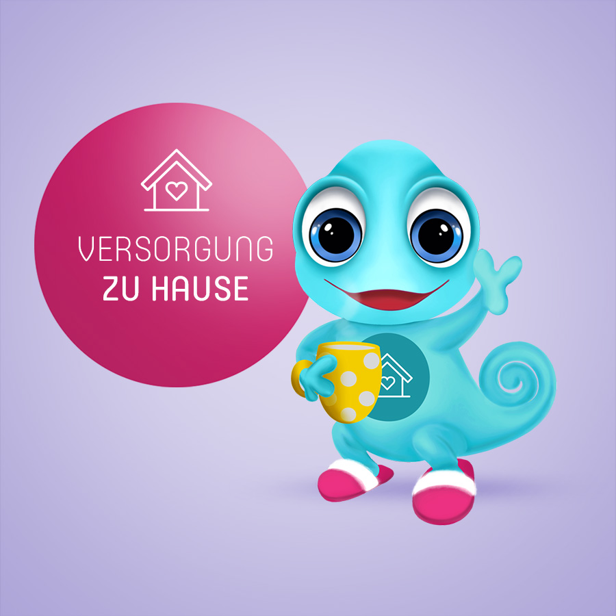 Maskottchen Leon Versorgung zu Hause