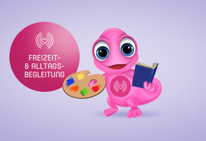 Maskottchen Leon Alltagshilfen Freizeit- & Alltagsbegleitung