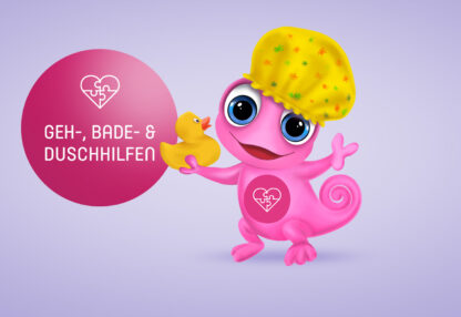 Maskottchen Leon Geh-, Bade- & Duschhilfen