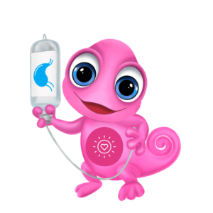 Maskottchen Leon Enterale Ernährung