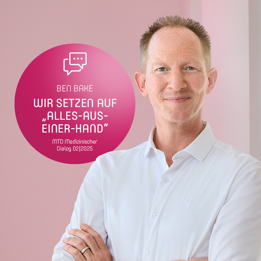"Wir setzen auf Alles-aus-einer-Hand" - Ben Bake im MTD Medizinischer Dialog 02/25